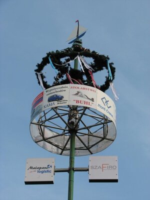 Szczedrzyk: Stanęło majowe drzewko